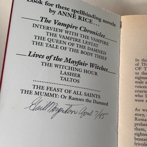 📚3/20$ Cry To Heaven by Anne Rice -Vintage 1995 Edition- - Picture 5 of 10
